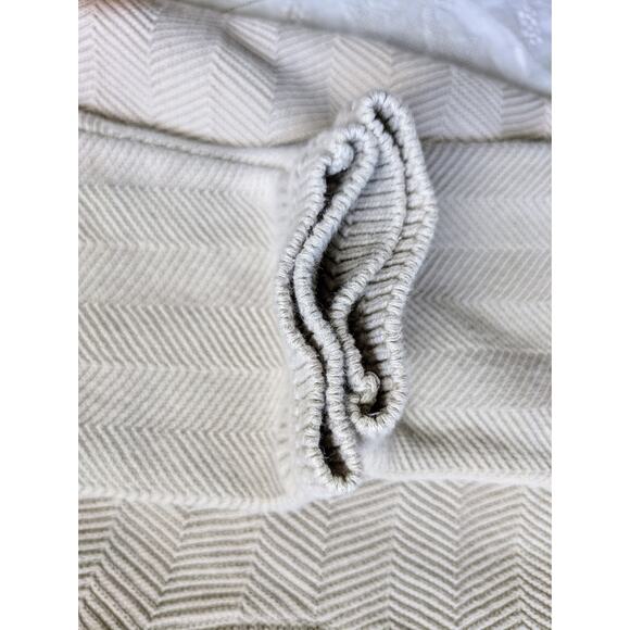 Chaps Ralph Lauren Men's Sweater Size Large Heavyweight Cotton Light Gray Crew - Picture 5 of 9